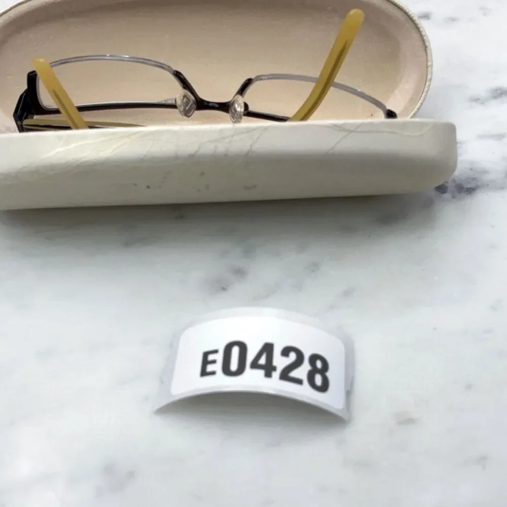 Guess GU 1416 BLK Black Half Rim Rectangle Eyeglasses Frames Only 51-17-135 RARE